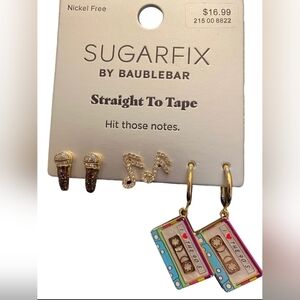 New Sugarfix By Baublebar Straight To Tape Earrings-I Love the 90’s Music